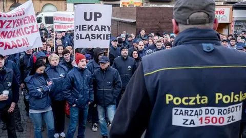 Protest pracowników Poczty Polskiej