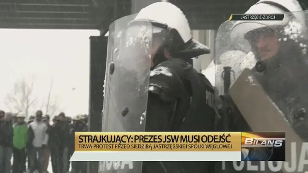 Protest przed siedzibą JSW