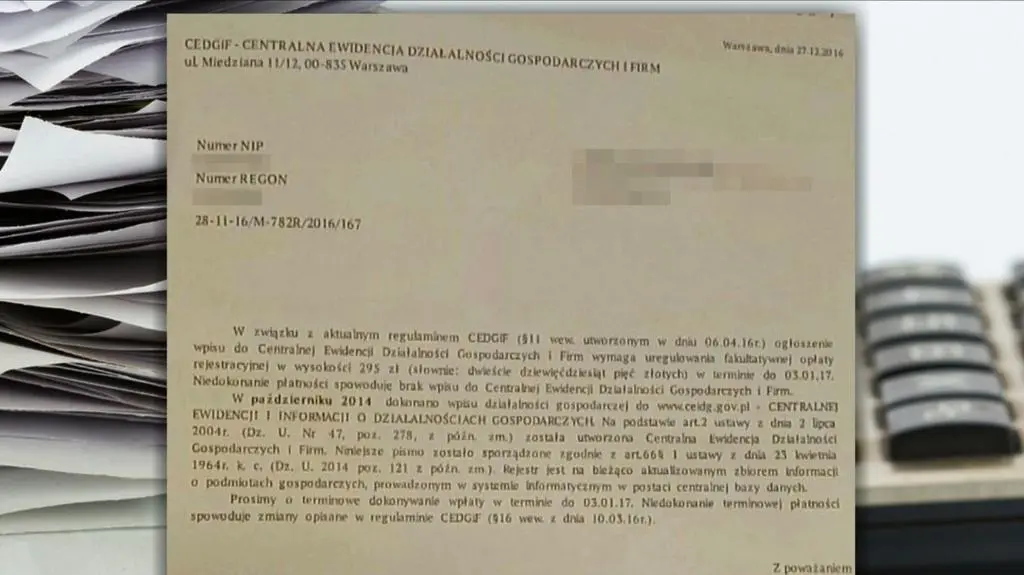 Przedsiębiorco, uważaj na takie pismo