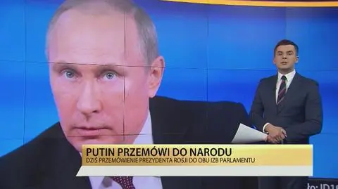 Putin przemówi do Rosjan