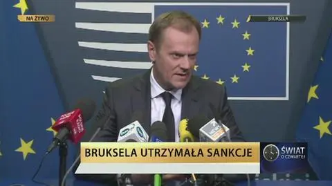 Tusk o sankcjach: coraz trudniej budować europejską jedność, ale jestem usatysfakcjonowany