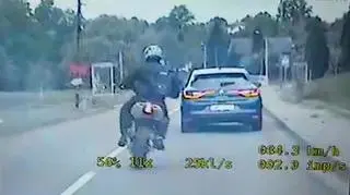 Policyjny pościg za motocyklistą w Świerklanach