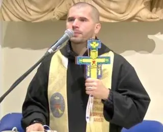 Daniel Galus podczas spotkania otwartego na Przeprośnej Górce w Siedlcu