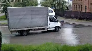 Dziecko wypadło z taksówki