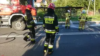 Potrącenie dwóch rowerzystek w Wilkowicach