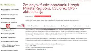 Urząd miasta w Raciborzu zamknięty