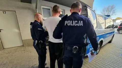Uciekł półnagi, już jest w areszcie