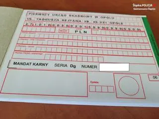 Mandat za potrącenie pieszej na chodniku