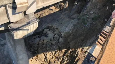 Uszkodzony wiadukt na DK 86 w Katowicach Giszowcu