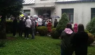 Protest parafian przeciwko proboszczowi w Fałkowie