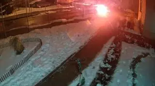 W trakcie awantury odpalił racę