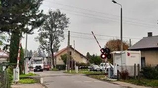 Przejazd kolejowo-drogowy przy ulicy Grunwaldzkiej w Nowym Sączu