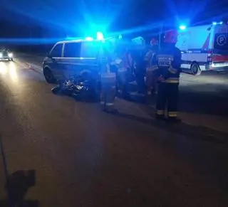 Motocyklista został zatrzymany