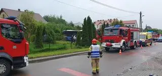 Autobus wypadł z drogi
