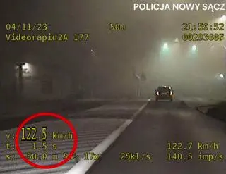 Kierowca znacznie przekroczył prędkość