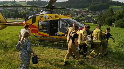 Dwie osoby ranne w wybuchu. Eksplodowały materiały pirotechniczne