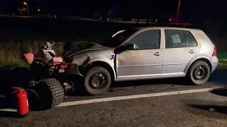 Do zdarzenia doszło w piątek późnym wieczorem na drodze krajowej nr 73 w miejscowości Radwan (Małopolska).