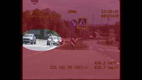 Wymijał na przejściu, nie ustąpił pierwszeństwa pieszej