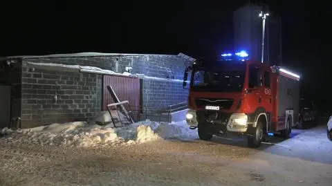 Strażacy przez całą noc pracowali na miejscu