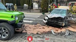 Wypadek w Jaśkowicach