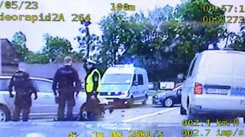 Jechał kradzionym autem, nie zatrzymał się do kontroli. Policjanci ruszyli w pościg