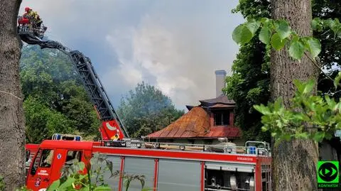 Pożar zabytkowej willi
