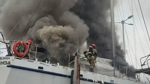 Jacht spłonął doszczętnie
