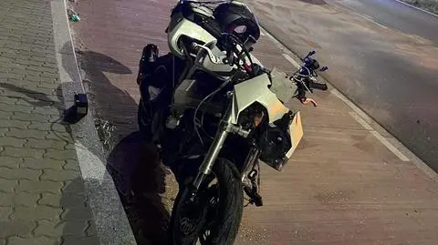 Zderzenie samochodu i motocykla