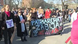 Jedno z haseł podczas 18. Manify