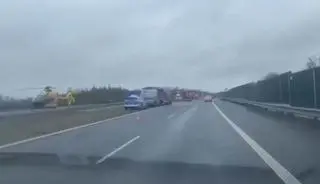 Miejsce wypadku w Szczutkach