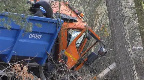 Tragiczny wypadek. Nie żyje kierowca ciężarówki