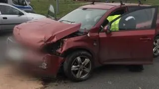 Karetka zderzyła się z tym samochodem