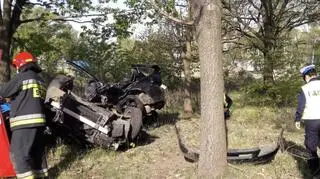 19-letni kierowca zginął na miejscu