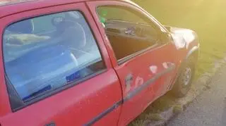 Dziewięciolatek uderzył w bok auta