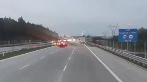 Auto z naprzeciwka jechało pod prąd