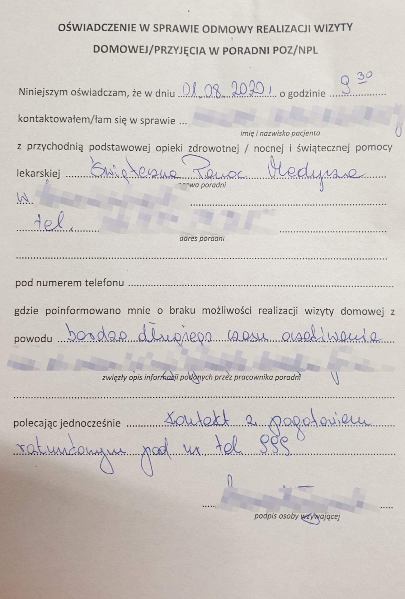 Takie oświadczenia zbierają łódzcy ratownicy, żeby pokazać skalę problemu