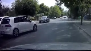 Mężczyzna pędził pod prąd