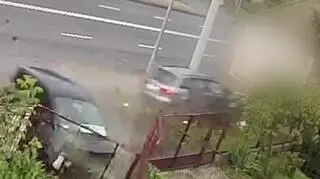 Moment zdarzenia zarejestrowała jedna z kamer