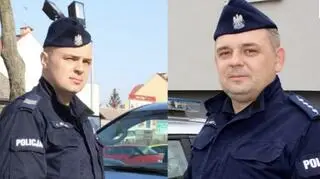 Rodzinę najpierw eskortowali policjanci z Bielska Podlaskiego 