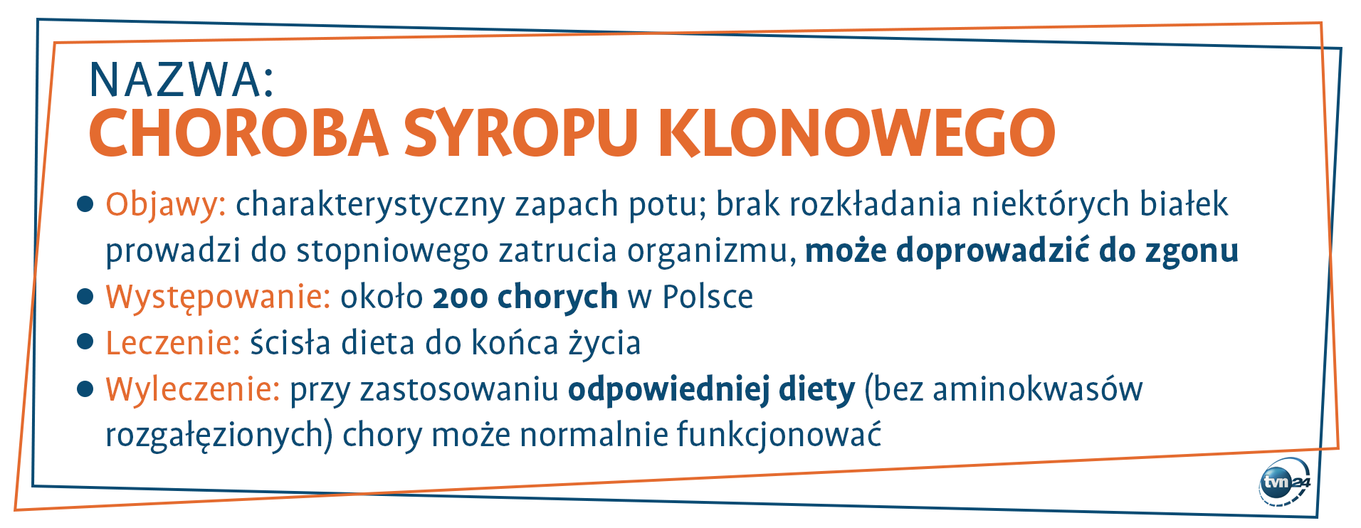Choroba syropu klonowego wymusza przestrzeganie rygorystycznej diety