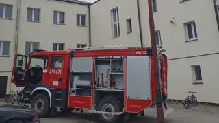 Pożar wybuchł na najwyższej kondygnacji budynku
