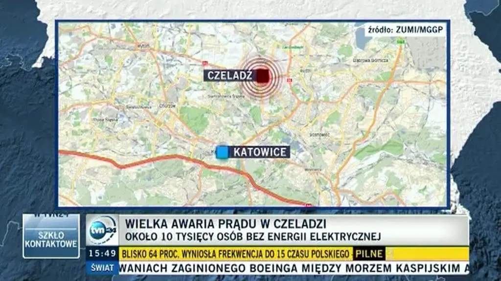10 tys. ludzi bez prądu. Awaria w Czeladzi