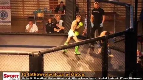 12-latki walczą w klatce 