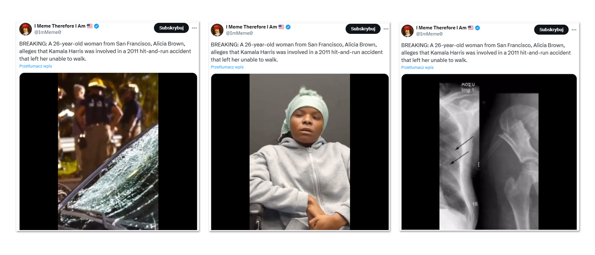 Sfabrykowane wideo pierwotnie umieszczono na stronie KBSF-San Francisco News, a stamtąd trafiło do mediów społecznościowych