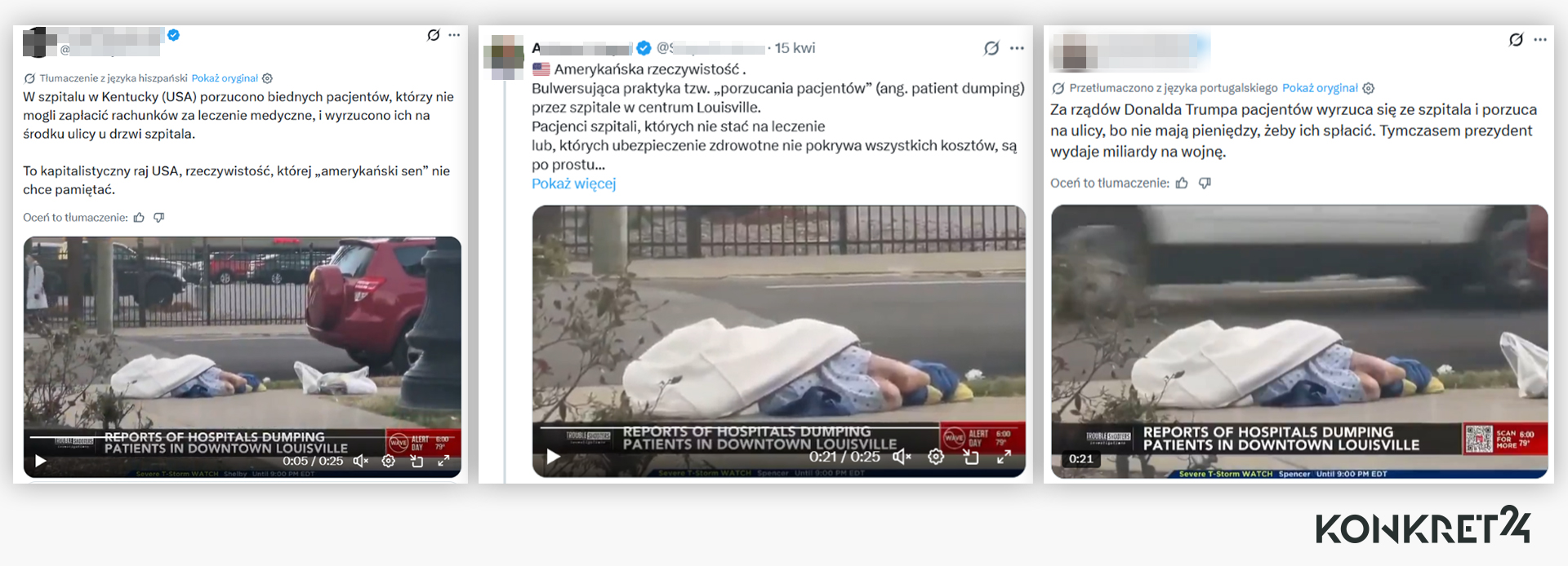 Zanim przekaz dotarł do polskich internautów, krążył w językach hiszpańskim i portugalskim (tłumaczenie maszynowe)