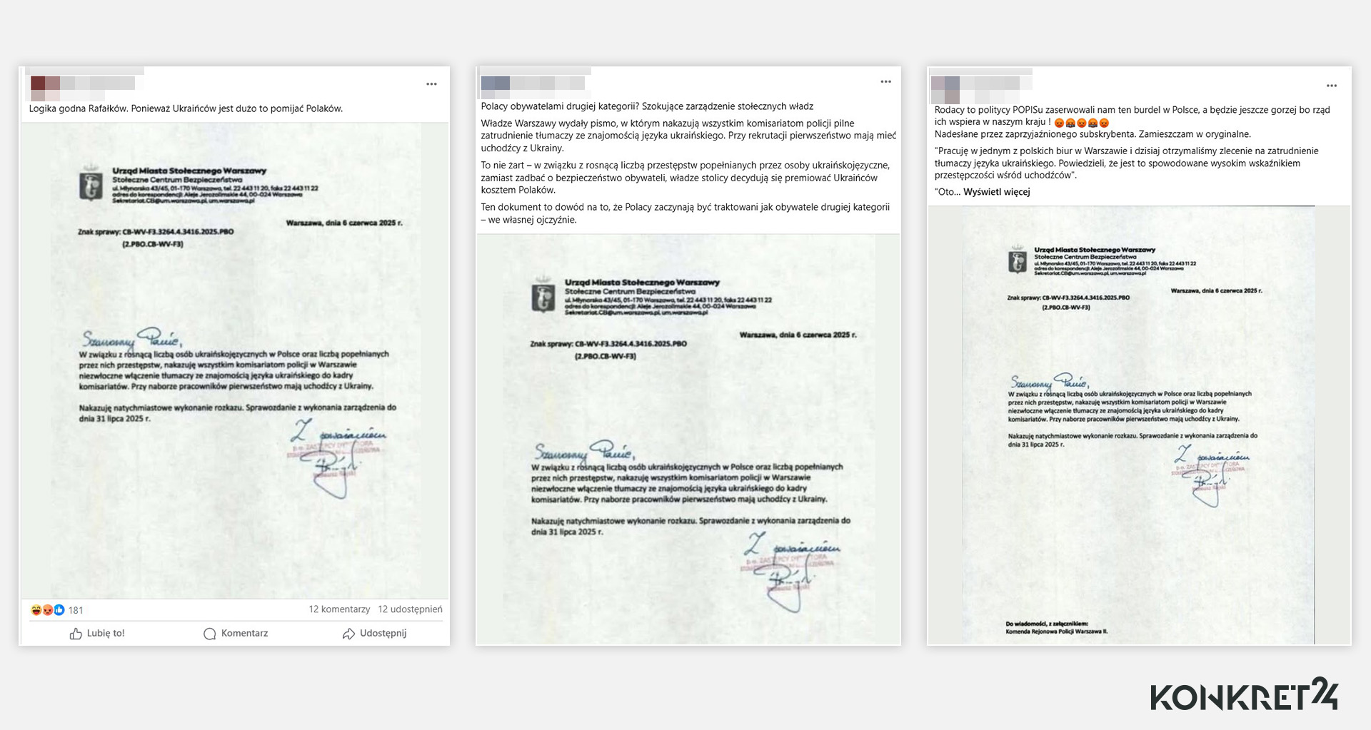 Fałszywka - rzekome pismo urzędu miasta - rozchodzi się w sieci