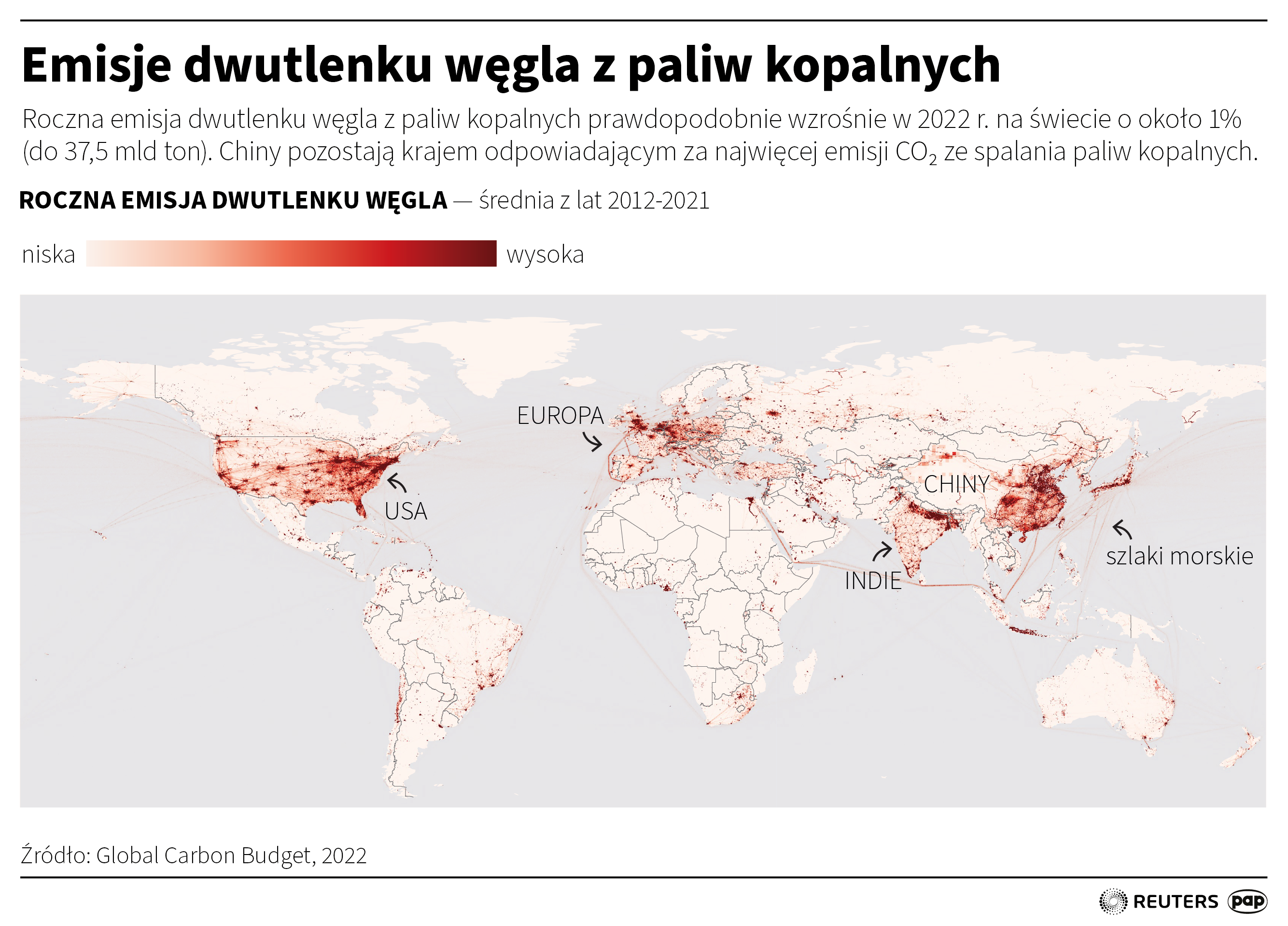 Emisje dwutlenku węgla z paliw kopalnych
