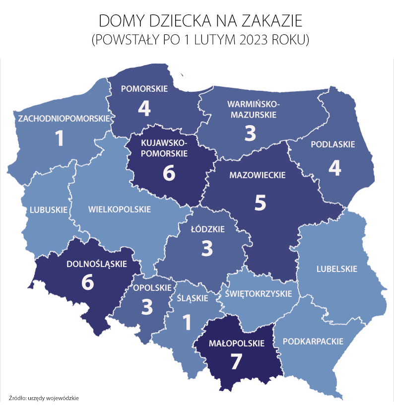 Domy dziecka na zakazie