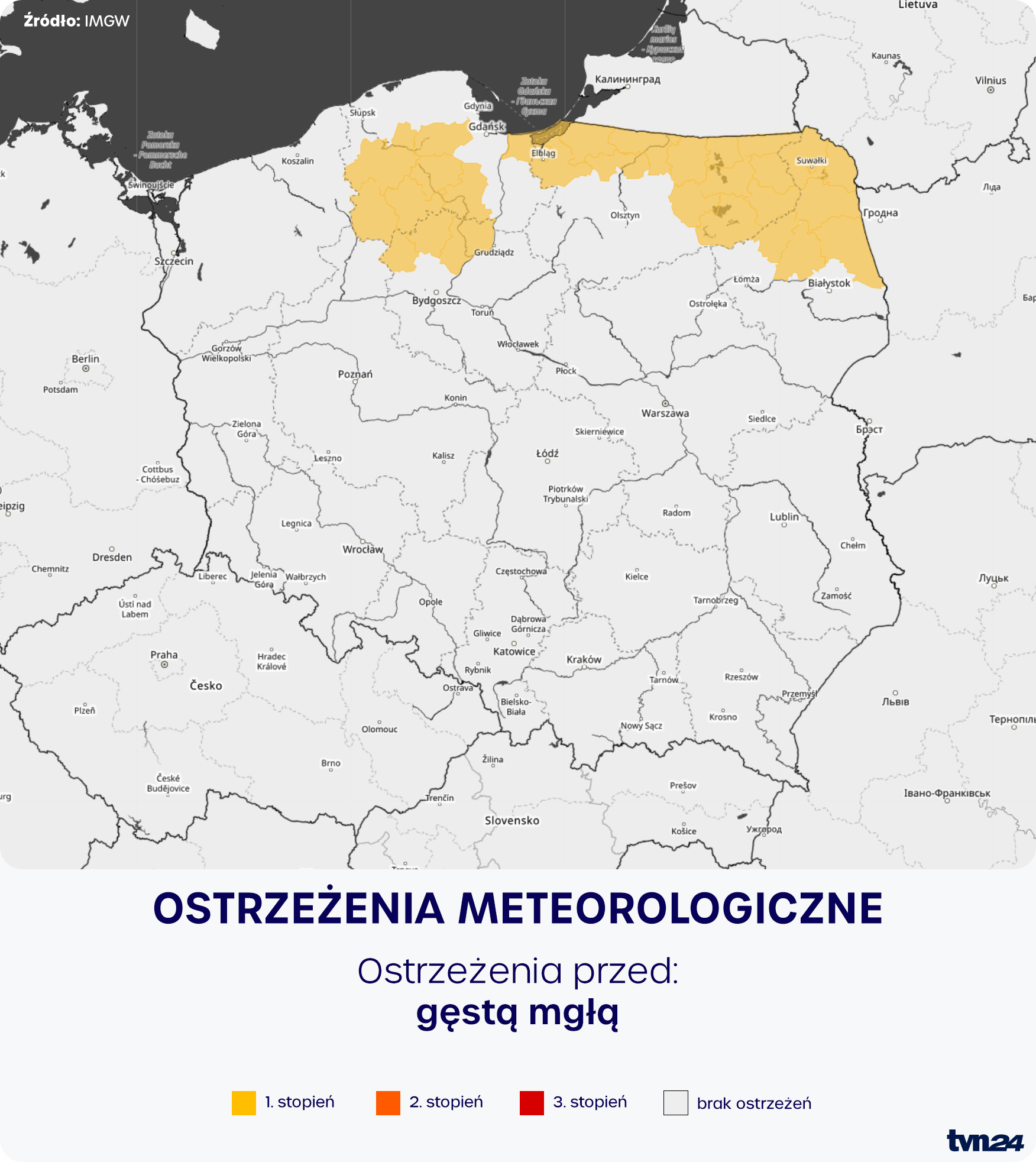 Ostrzeżenia meteorologiczne IMGW