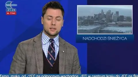21.01 | Na Waszyngton sunie burza śnieżna